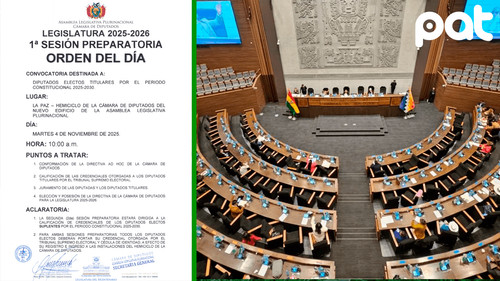 Cámara de diputados convoca a sesión preparatoria para nueva legislatura