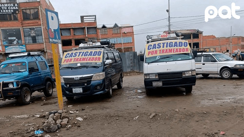 Minibuses alteños son castigados por realizar trameaje ilegal