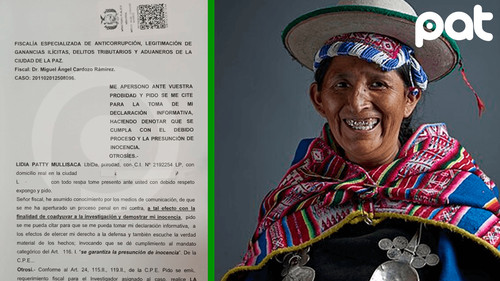 Exministra Lidia Patty se apersona a la fiscalía y pide ser citada a declarar