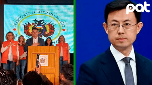 China felicita a Rodrigo Paz y promete impulsar relaciones estratégicas