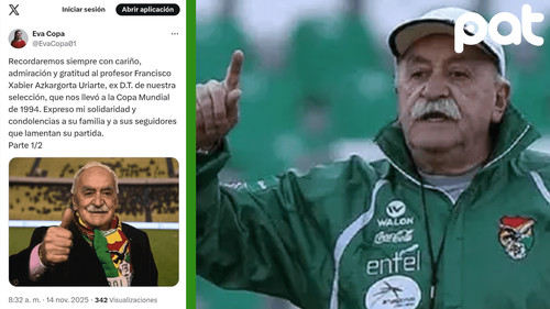 Alcaldesa Eva Copa lamenta muerte del &quot;Profe&quot; Arkargorta